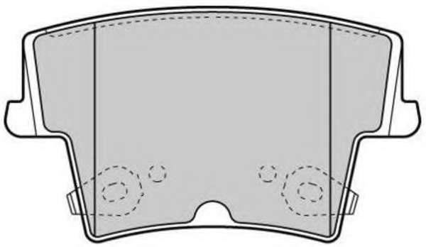 Комплект тормозных колодок, дисковый тормоз