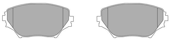 Комплект тормозных колодок, дисковый тормоз