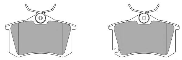 Комплект тормозных колодок, дисковый тормоз