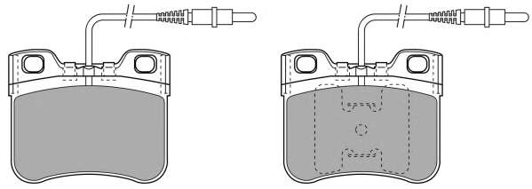 Комплект тормозных колодок, дисковый тормоз