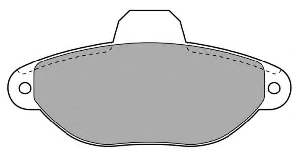 Комплект тормозных колодок, дисковый тормоз
