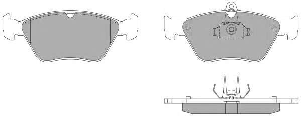 Комплект тормозных колодок, дисковый тормоз