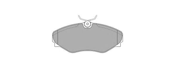 Комплект тормозных колодок, дисковый тормоз