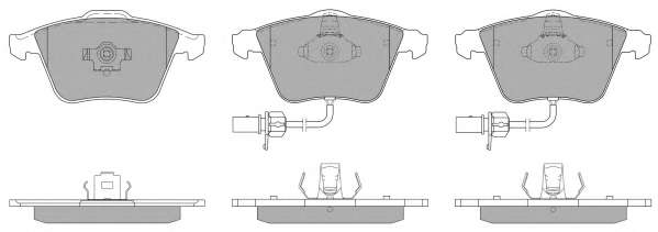 Комплект тормозных колодок, дисковый тормоз