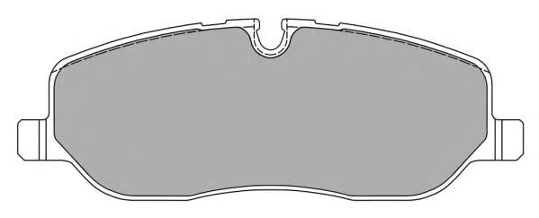 Комплект тормозных колодок, дисковый тормоз