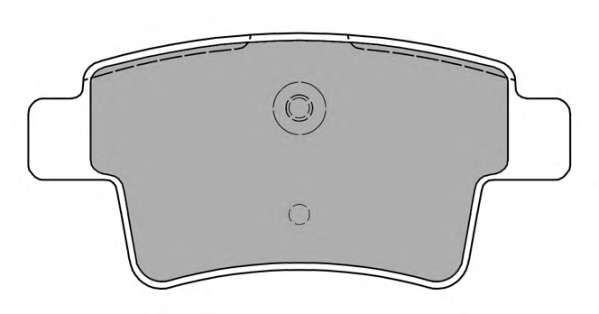 Комплект тормозных колодок, дисковый тормоз