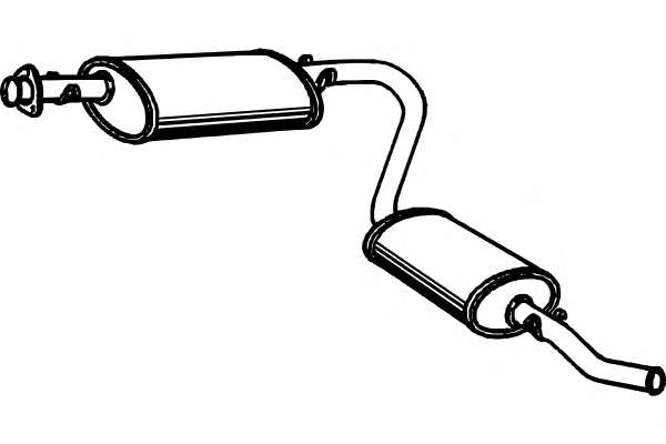 Глушитель выхлопных газов конечный