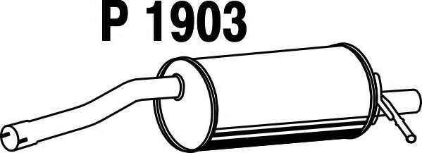 Глушитель выхлопных газов конечный