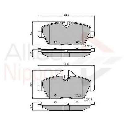 Комплект тормозных колодок, дисковый тормоз