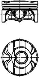 Поршень двигуна BMW 84,00 N43 B20 A
