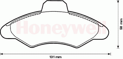 Комплект тормозных колодок, дисковый тормоз