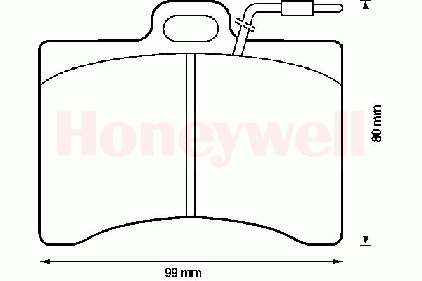 Комплект тормозных колодок, дисковый тормоз