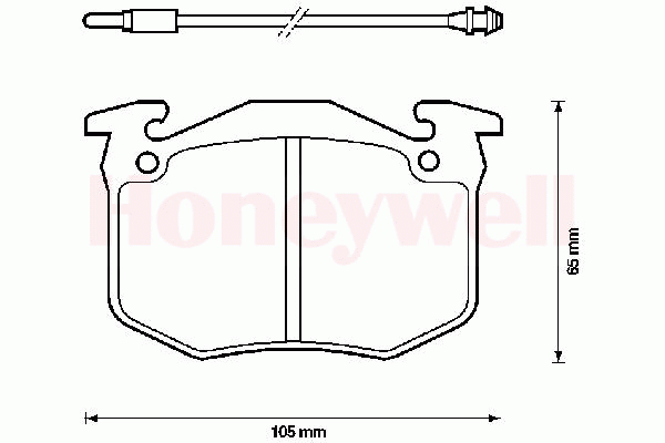 Комплект тормозных колодок, дисковый тормоз