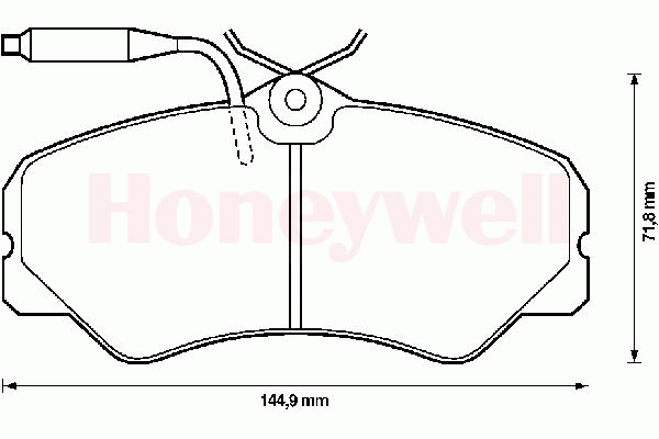 Комплект тормозных колодок, дисковый тормоз