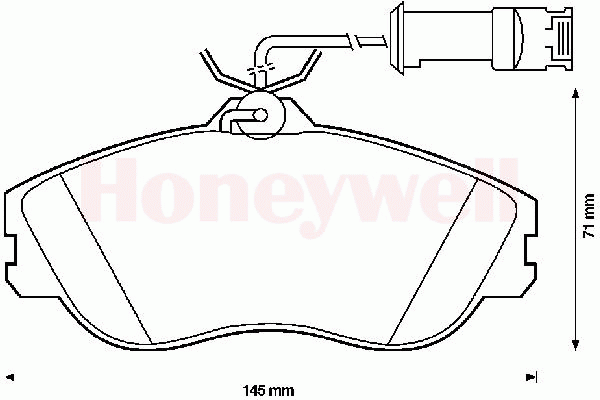 Комплект тормозных колодок, дисковый тормоз