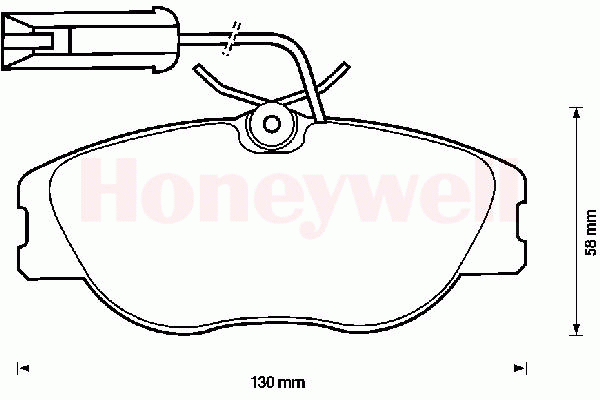 Комплект тормозных колодок, дисковый тормоз