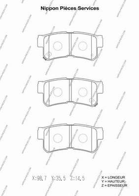 Комплект тормозных колодок, дисковый тормоз