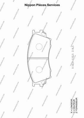 Комплект тормозных колодок, дисковый тормоз
