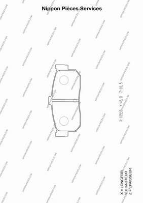 Комплект тормозных колодок, дисковый тормоз