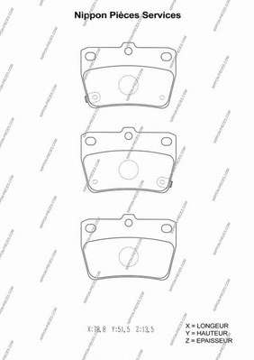 Комплект тормозных колодок, дисковый тормоз