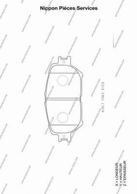 Комплект тормозных колодок, дисковый тормоз