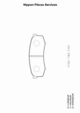 Комплект тормозных колодок, дисковый тормоз