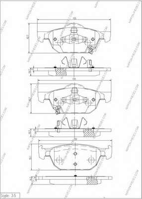 Комплект тормозных колодок, дисковый тормоз