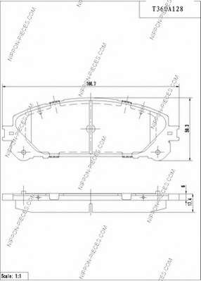 Комплект тормозных колодок, дисковый тормоз