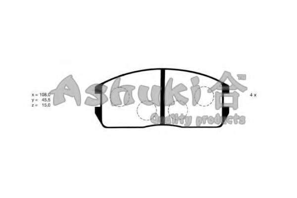 Комплект тормозных колодок, дисковый тормоз