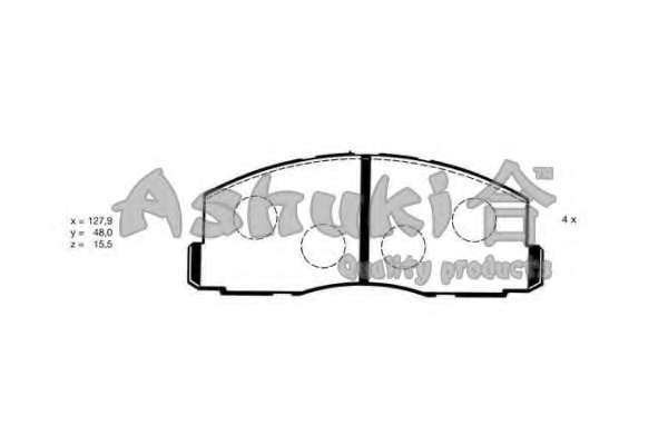 Комплект тормозных колодок, дисковый тормоз