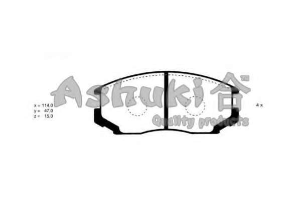 Комплект тормозных колодок, дисковый тормоз