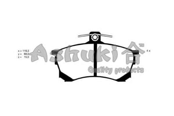 Комплект тормозных колодок, дисковый тормоз