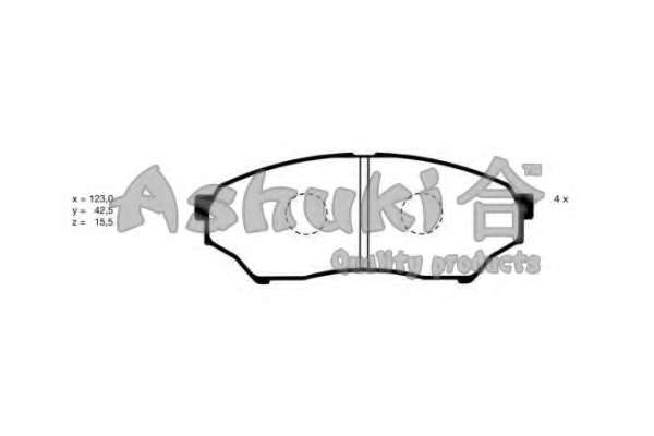 Комплект тормозных колодок, дисковый тормоз