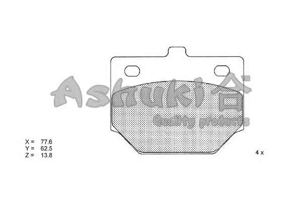 Комплект тормозных колодок, дисковый тормоз