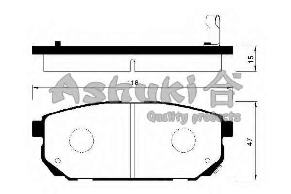 Комплект тормозных колодок, дисковый тормоз