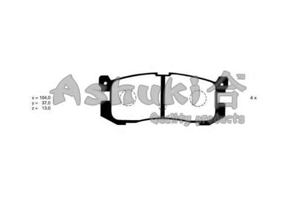 Комплект тормозных колодок, дисковый тормоз