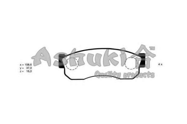 Комплект тормозных колодок, дисковый тормоз