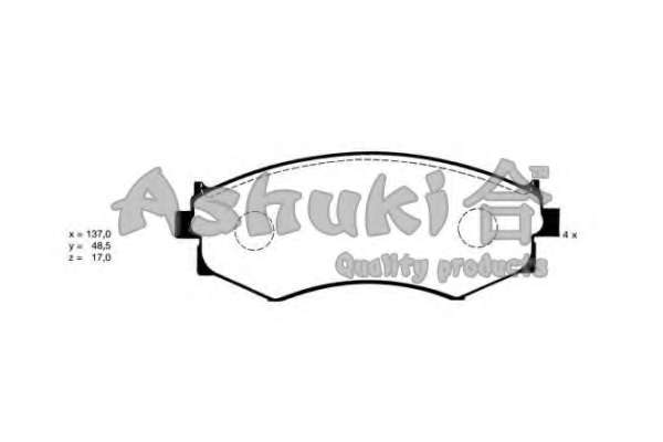 Комплект тормозных колодок, дисковый тормоз