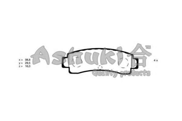 Комплект тормозных колодок, дисковый тормоз