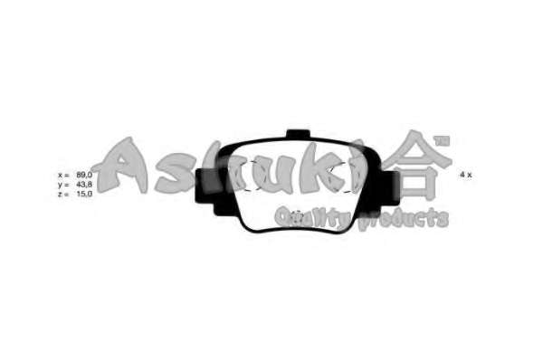 Комплект тормозных колодок, дисковый тормоз