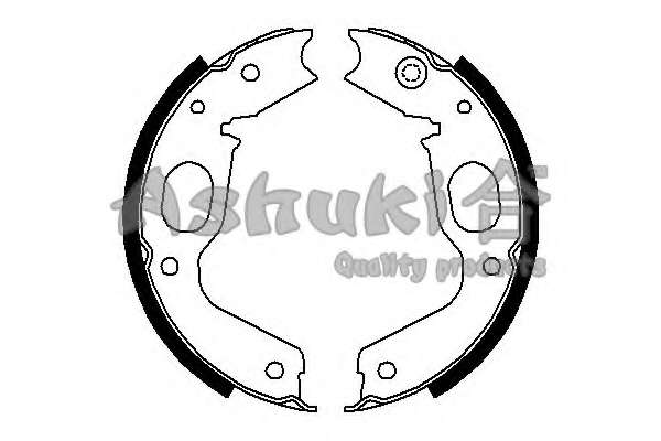 Комплект тормозных колодок, стояночная тормозная система