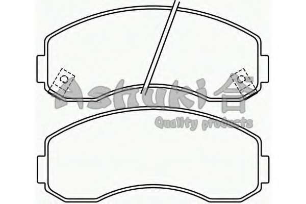 Комплект тормозных колодок, дисковый тормоз
