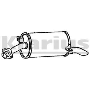 Глушитель выхлопных газов конечный