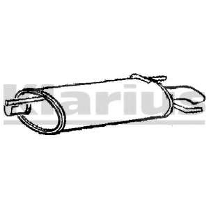 Глушитель выхлопных газов конечный