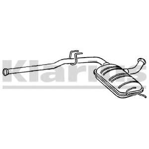 Средний глушитель выхлопных газов