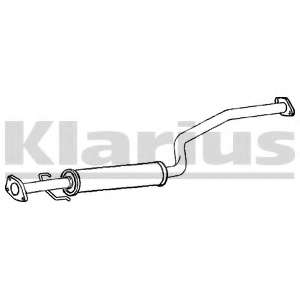 Средний глушитель выхлопных газов