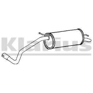 Глушитель выхлопных газов конечный