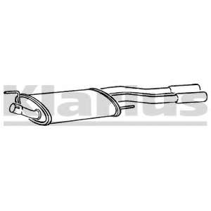 Глушитель выхлопных газов конечный