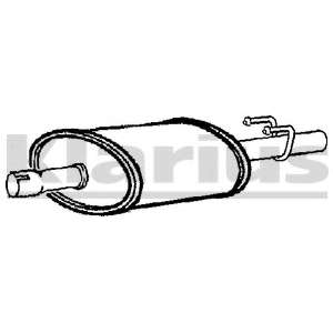 Средний глушитель выхлопных газов