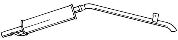 Глушитель выхлопных газов конечный